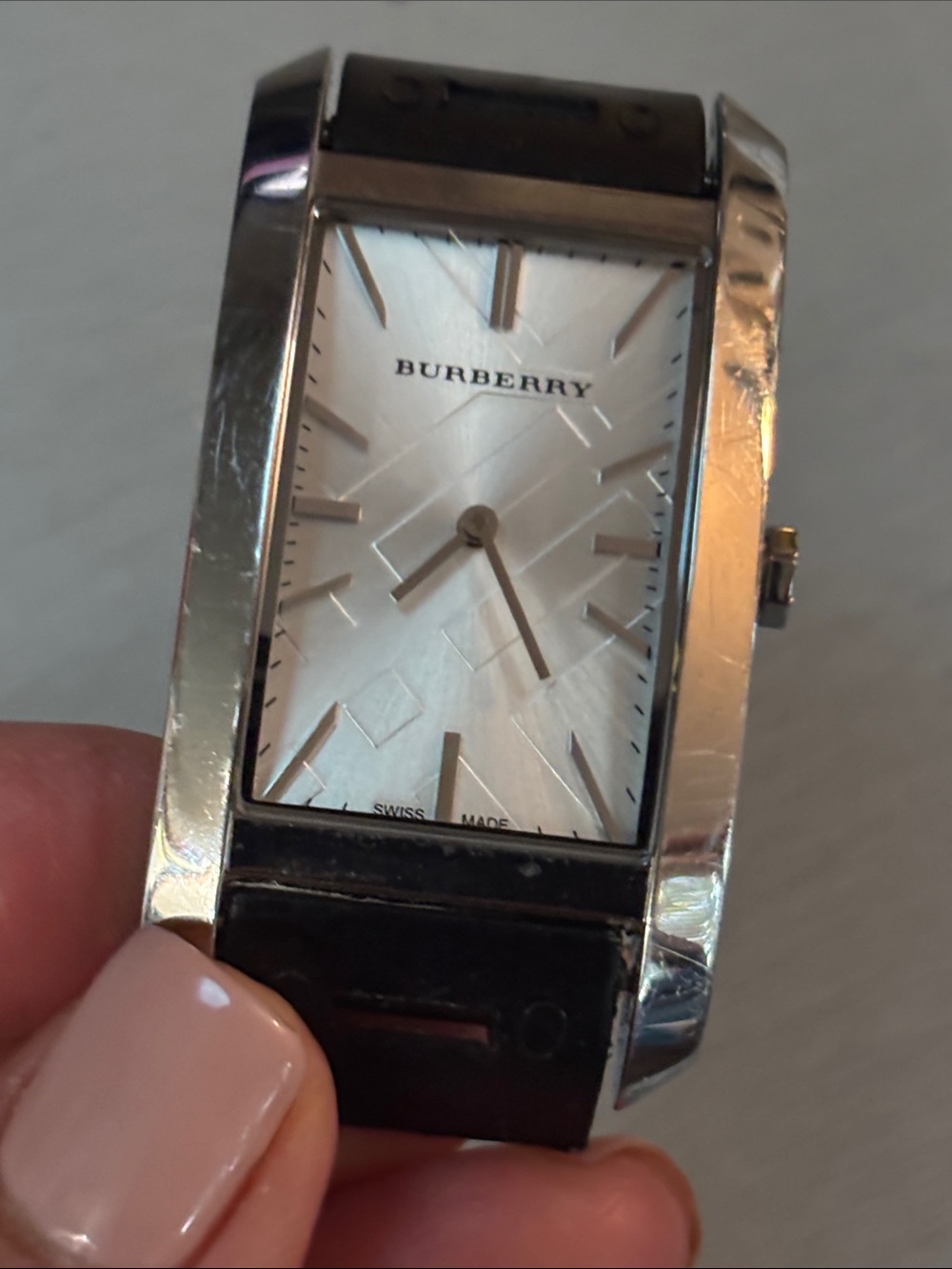 Burberry Rectangular Silver Dial watch - Picture 8 of 8